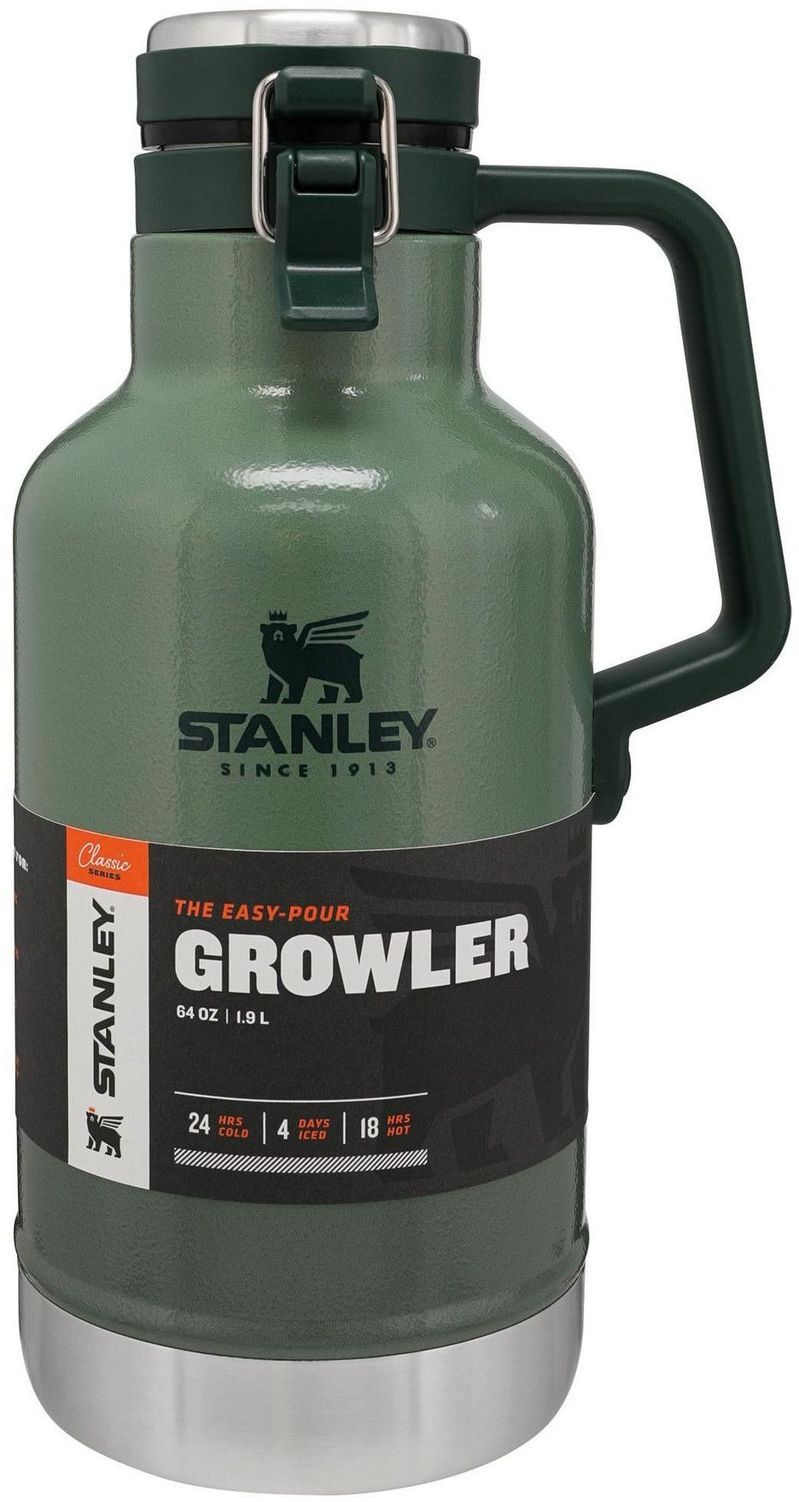 Stanley Drinkware Stainless Steel Easy Pour Growler, 64 Oz