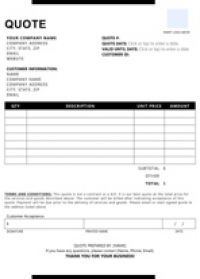 Quotes & Estimates