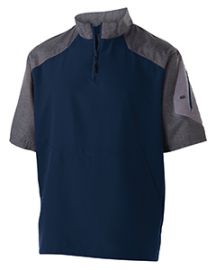 Holloway Unisex Ultra-Lightweight Aero-Tec™ Raider Short-Sleeve Warm-Up Pullover