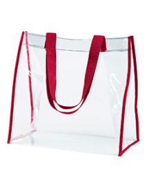 BAGedge Clear PVC Tote Bag - 12"W x 12"H x 6"D