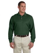 Devon & Jones Men's Pima Pique Long-Sleeve Polo