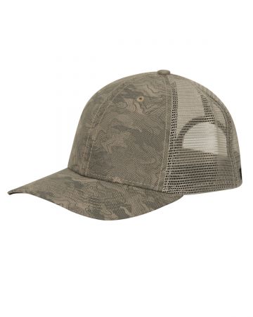 Dri Duck Structured 6-Panel Low-Profile Camo Print Trucker Cap