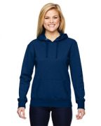 J America Ladies' Glitter French Terry Hooded Sweatshirt
