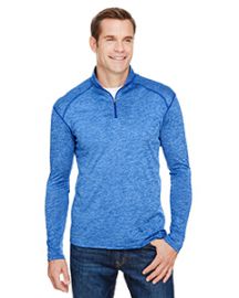A4 Men's Tonal Space-Dye Quarter-Zip