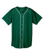 A4 Youth Short Sleeve Full Button Baseball Jersey