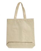 OAD Medium 12-ounce Cotton Canvas Gusseted Tote Bag - 15" x 16" x 3"