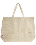 OAD Jumbo 12-ounce Cotton Canvas Gusseted Tote - 20" x 15" x 5"