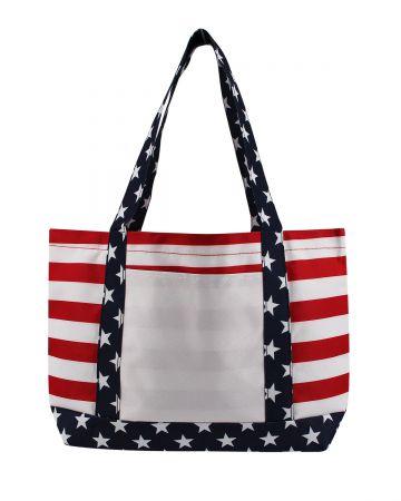 Liberty Bags OAD Americana Boat Tote Bag - 18” x 11.5” x 3.5”