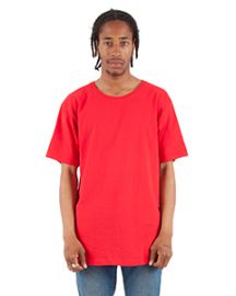 Shaka Wear Adult 6-ounce., Curved Hem Long T-Shirt