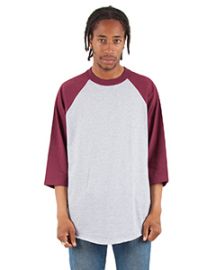 Shaka Wear Adult 6-ounce., 3/4-Sleeve Raglan T-Shirt