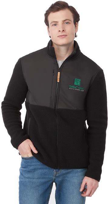 tentree Men's EcoLoft 100% Recycled Polyester Sherpa Fleece Full Zip Jacket